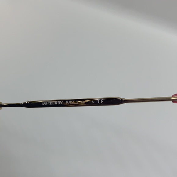 BURBERRY Gold 60mm Gradient Round Sunglasses - Picture 6 of 7